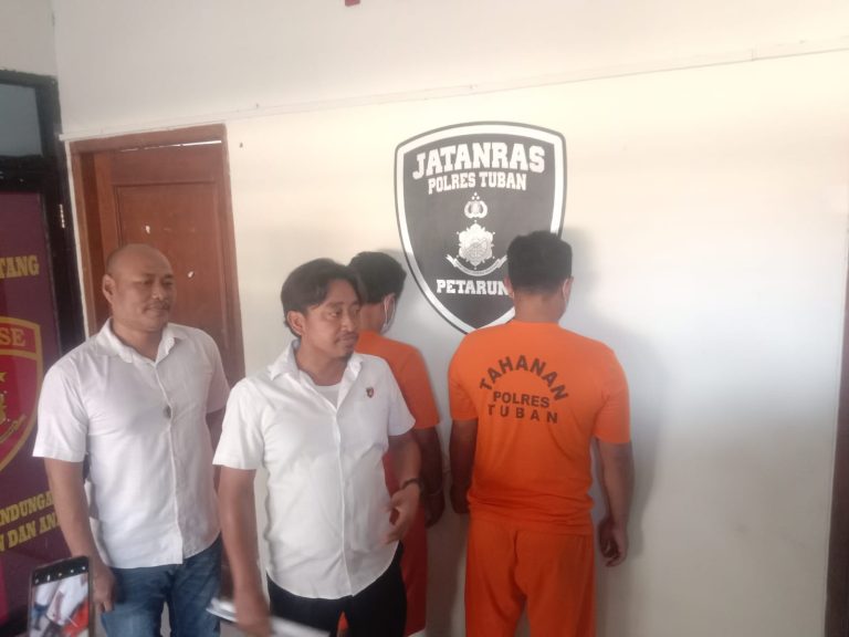 Curi Traktor Petani, Dua Pelaku Diciduk Jatanras Satreskrim Polres Tuban Saat Nongkrong di Warung Kopi