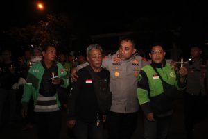 Solidaritas Driver Ojol di Polres Tuban Berjalan Damai dan Khidmat