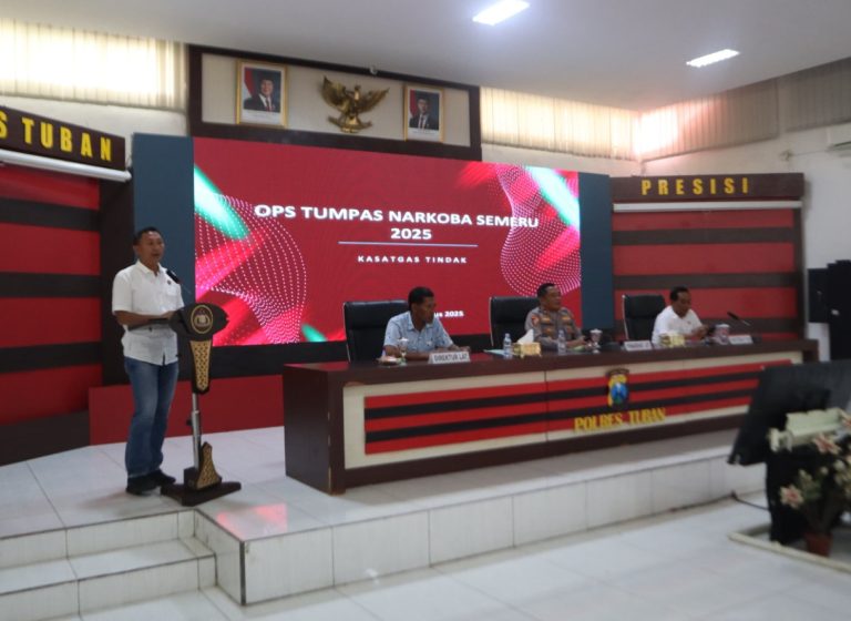 Polres Tuban Fokus Penindakan dan Intelijen di Operasi Tumpas Narkoba Semeru 2025